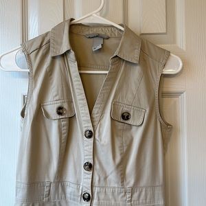 Fitted Khaki dress for the spring by H&M
